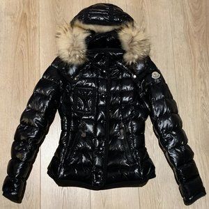 Moncler Armoise Fox Fur Puffer Jacket